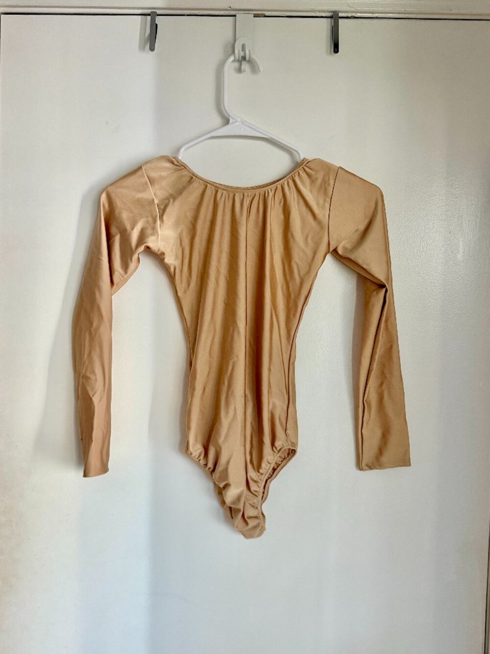 Bullet Pointe Shimmer Long Sleeve Ballet Leotard Never Worn S Gold